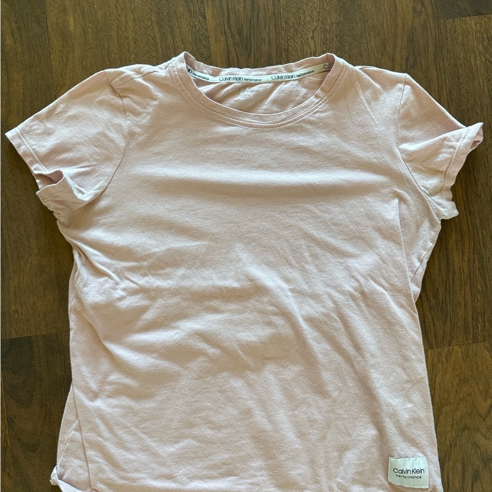 Calvin Klein Performance Light Pink T-Shirt women’s size medium